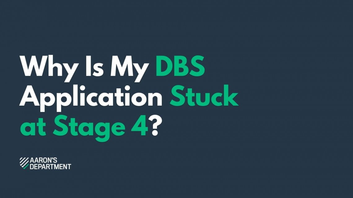 why is my dbs stuck at stage 4?