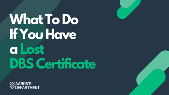 lost dbs certificate