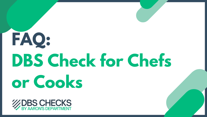 DBS Check for Chefs
