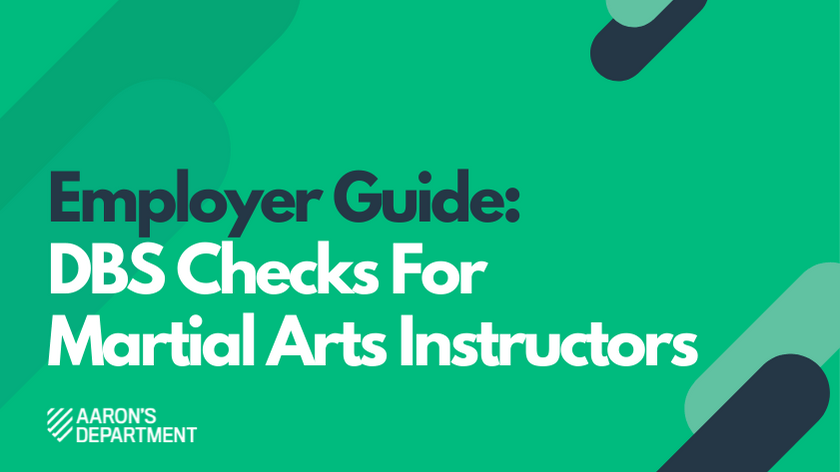 DBS Checks For Martial Arts Instructors