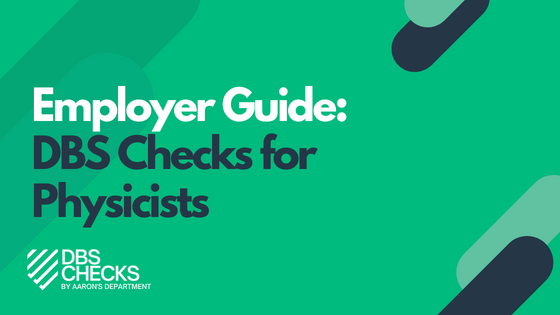 dbs checks for Physicists