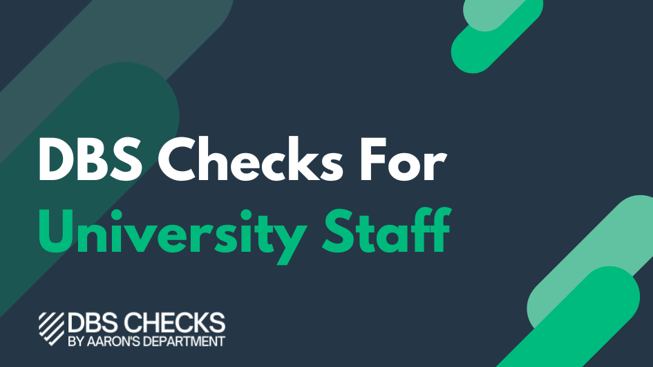 DBS check for university staff Thumbnail