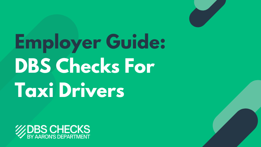 DBS Check For Taxi Drivers