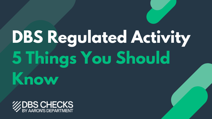 DBS regulated activity