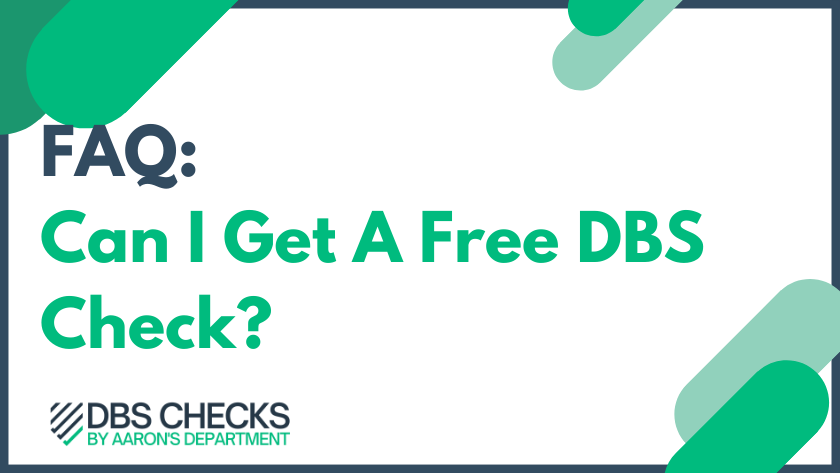 Can I get a free DBS Check